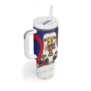 Custom Haiti Nan Mondyal 2026 Tumbler With Handle Road To Glory