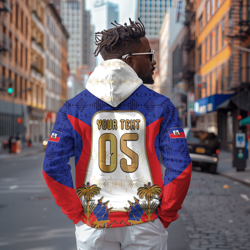 Custom Haiti Nan Mondyal 2026 Zip Hoodie Road To Glory