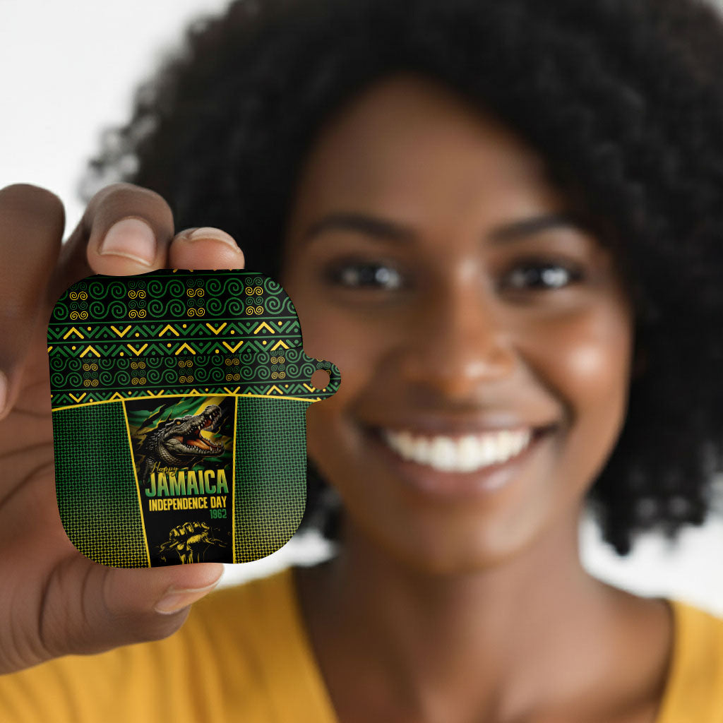 Jamaica Independence Day AirPods Case Crocodile Broken Chain Freedom