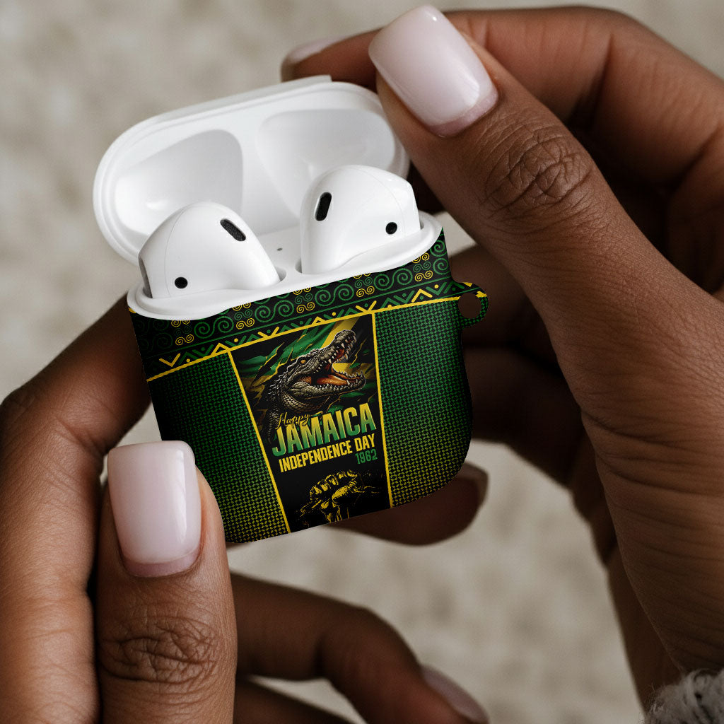 Jamaica Independence Day AirPods Case Crocodile Broken Chain Freedom