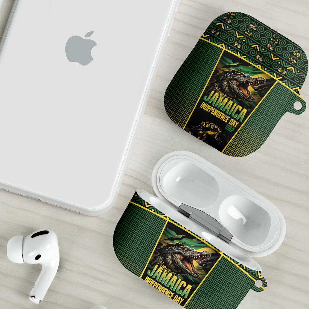 Jamaica Independence Day AirPods Case Crocodile Broken Chain Freedom
