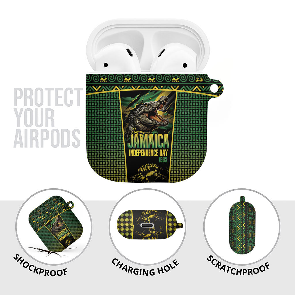Jamaica Independence Day AirPods Case Crocodile Broken Chain Freedom