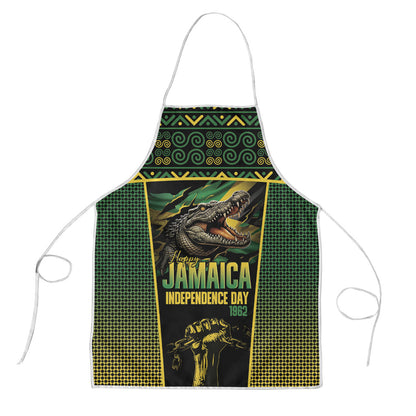 Jamaica Independence Day Apron Crocodile Broken Chain Freedom
