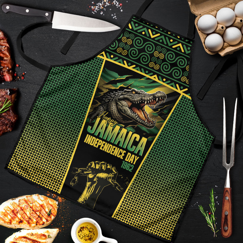 Jamaica Independence Day Apron Crocodile Broken Chain Freedom