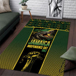 Jamaica Independence Day Area Rug Crocodile Broken Chain Freedom