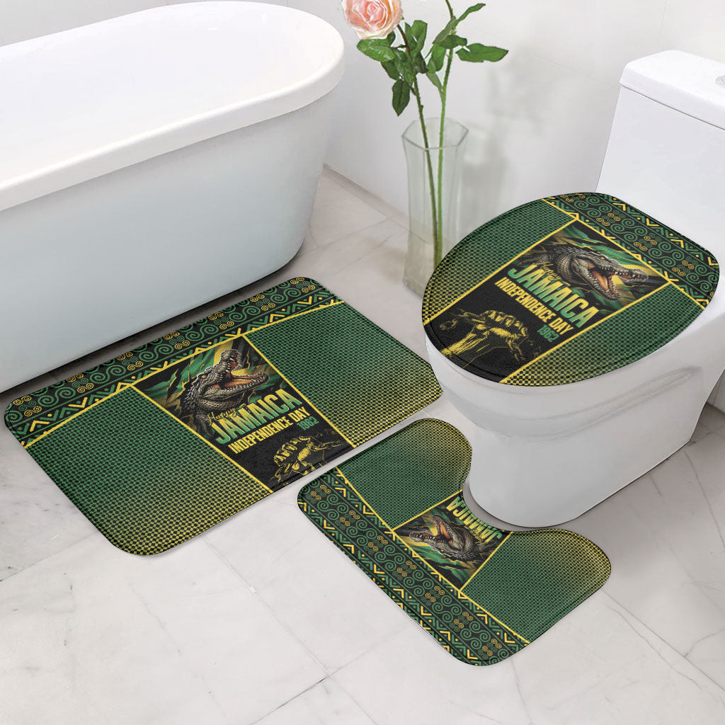 Jamaica Independence Day Bathroom Set Crocodile Broken Chain Freedom