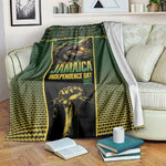 Jamaica Independence Day Blanket Crocodile Broken Chain Freedom