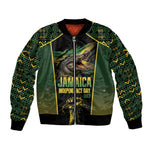 Jamaica Independence Day Bomber Jacket Crocodile Broken Chain Freedom