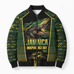Jamaica Independence Day Bomber Puffer Jacket Crocodile Broken Chain Freedom