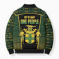 Jamaica Independence Day Bomber Puffer Jacket Crocodile Broken Chain Freedom