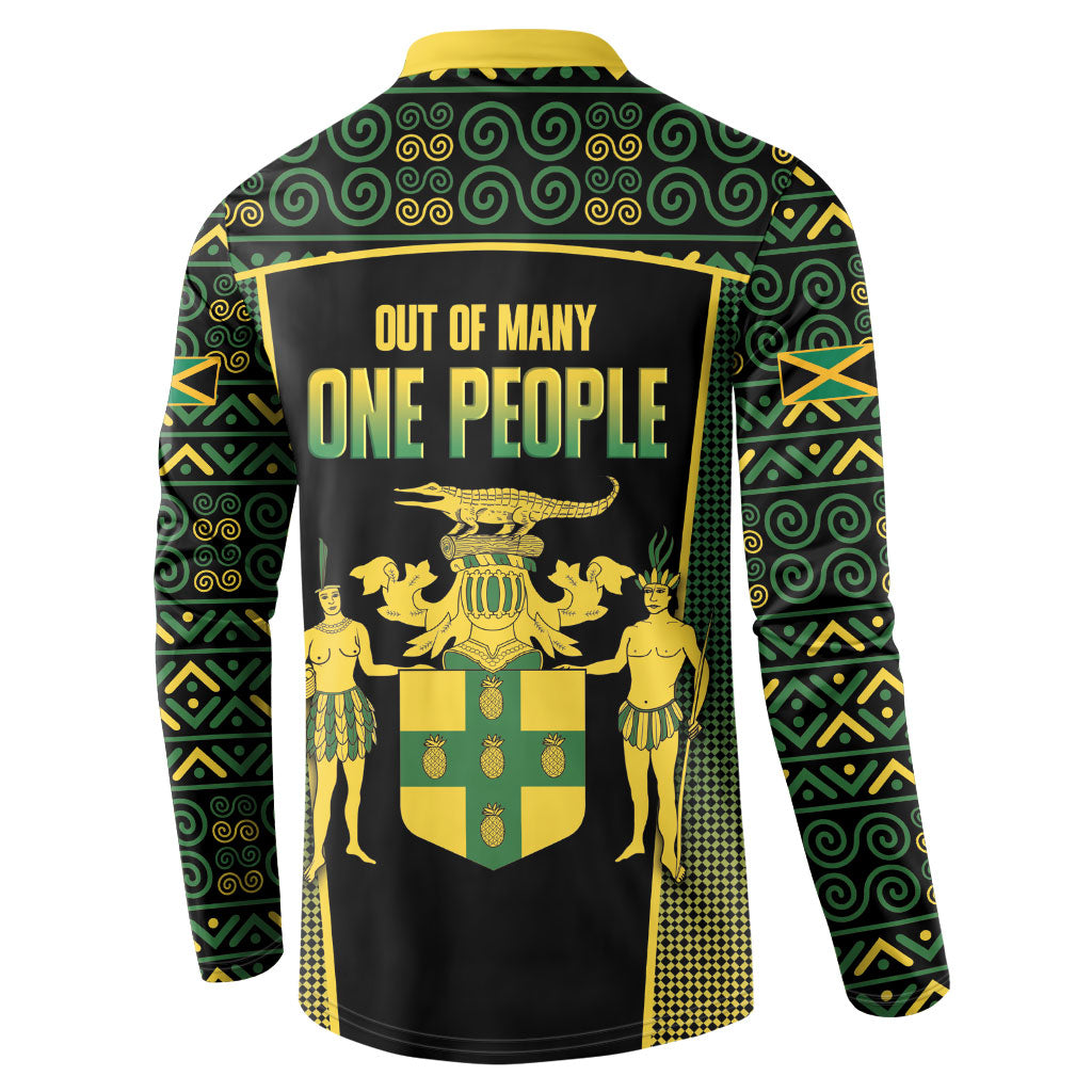 Jamaica Independence Day Button Sweatshirt Crocodile Broken Chain Freedom