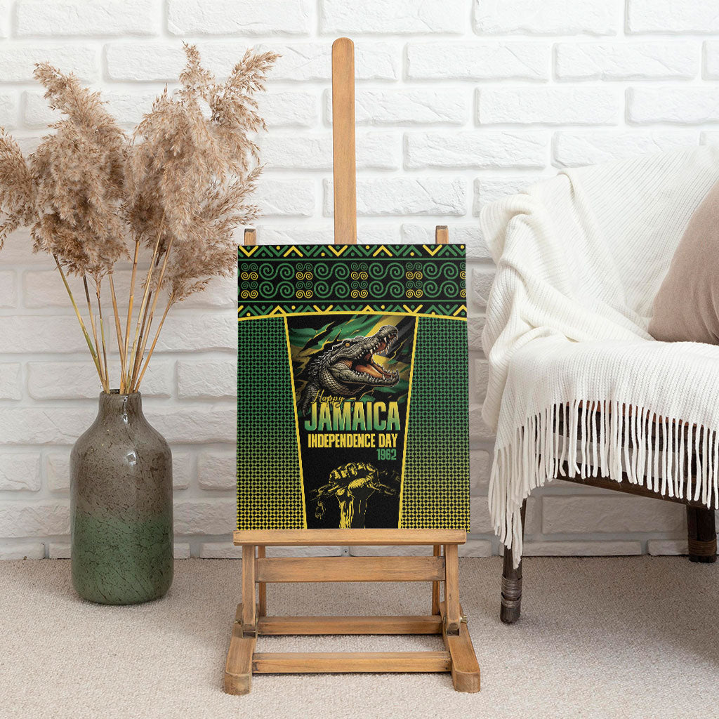 Jamaica Independence Day Canvas Wall Art Crocodile Broken Chain Freedom
