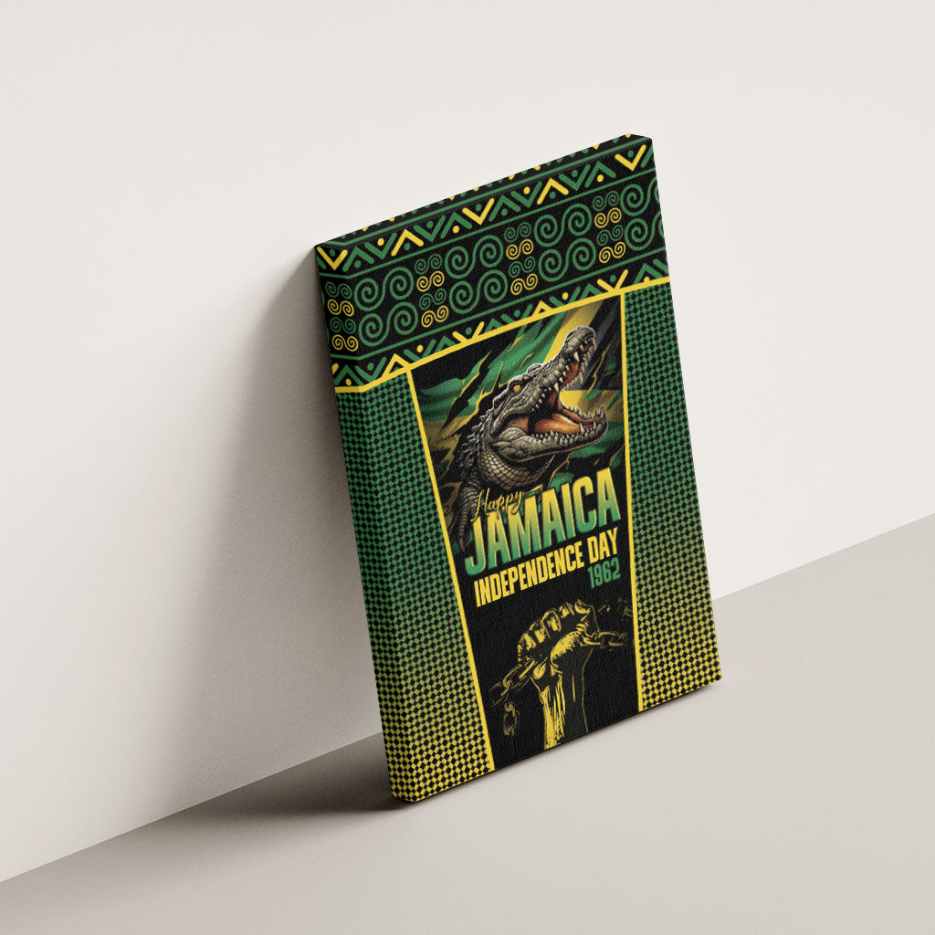 Jamaica Independence Day Canvas Wall Art Crocodile Broken Chain Freedom