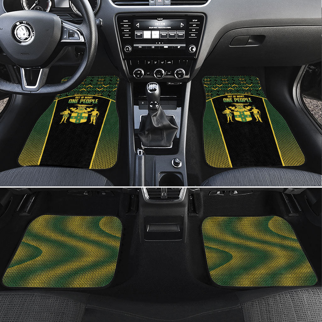 Jamaica Independence Day Car Mats Crocodile Broken Chain Freedom