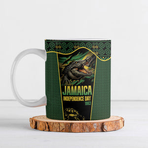 Jamaica Independence Day Ceramic Mug Crocodile Broken Chain Freedom