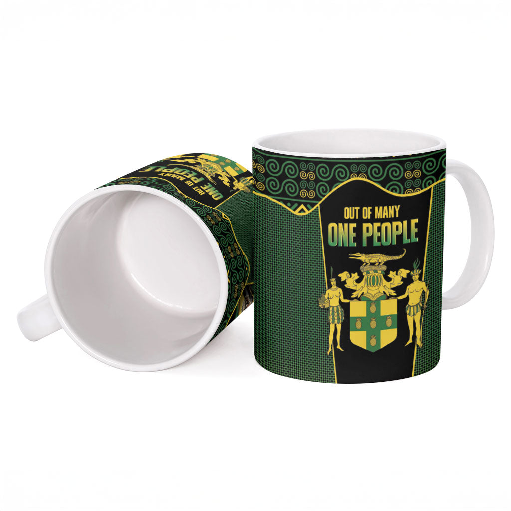 Jamaica Independence Day Ceramic Mug Crocodile Broken Chain Freedom