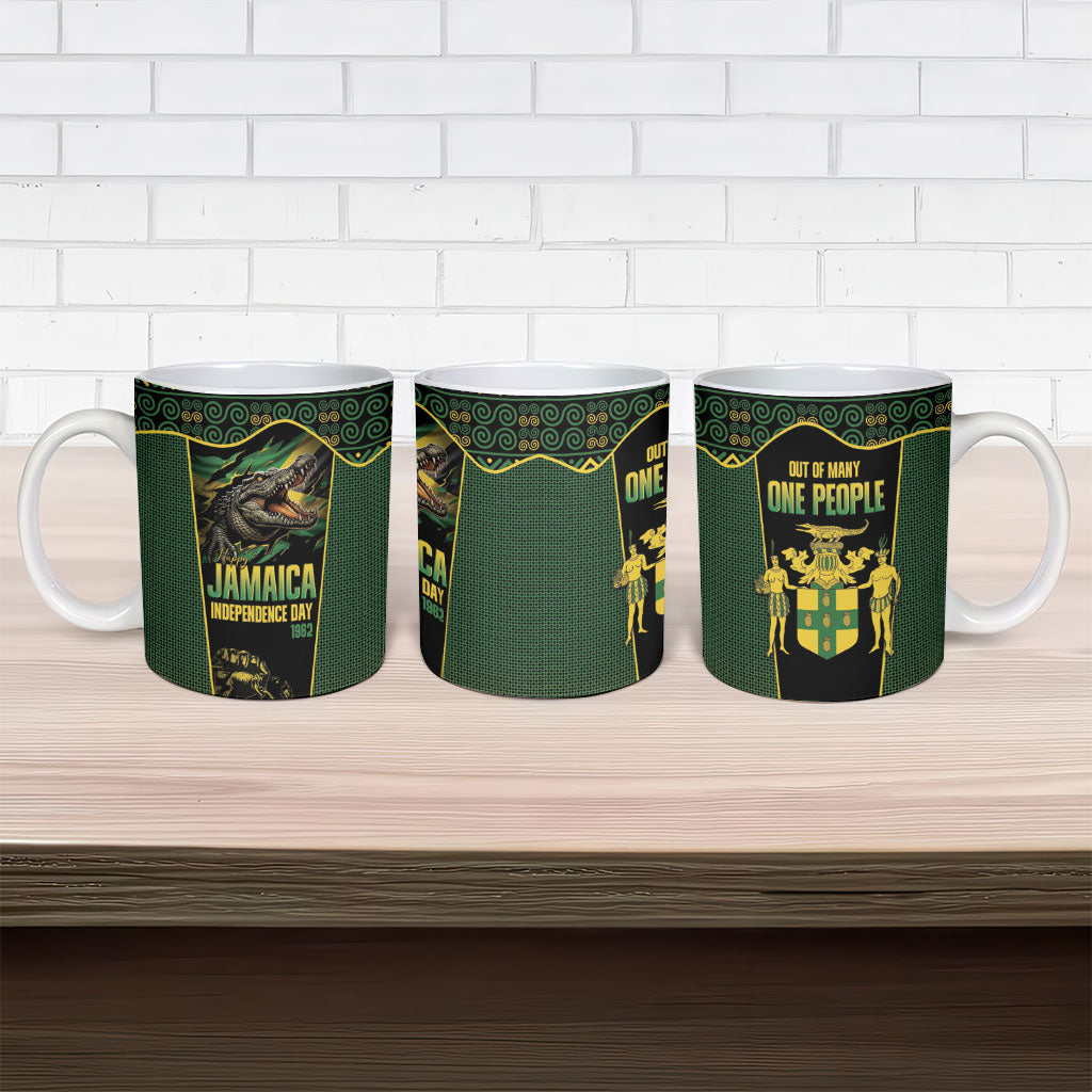 Jamaica Independence Day Ceramic Mug Crocodile Broken Chain Freedom