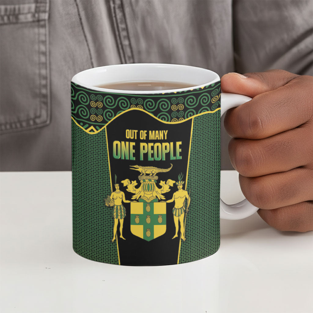 Jamaica Independence Day Ceramic Mug Crocodile Broken Chain Freedom