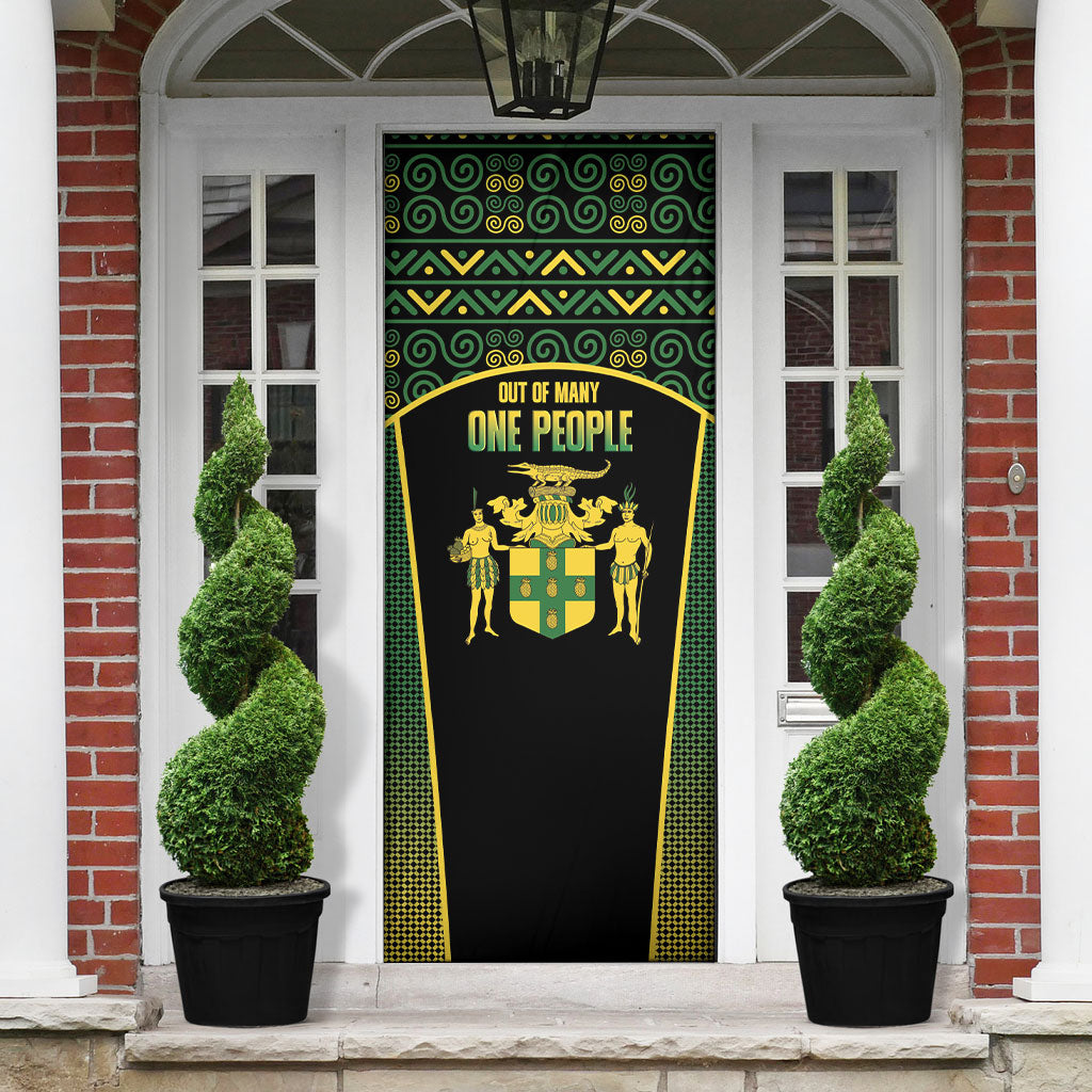 Jamaica Independence Day Door Cover Crocodile Broken Chain Freedom