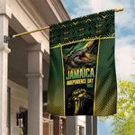 Jamaica Independence Day Garden Flag Crocodile Broken Chain Freedom