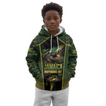 Jamaica Independence Day Kid Hoodie Crocodile Broken Chain Freedom