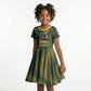 Jamaica Independence Day Kid Short Sleeve Dress Crocodile Broken Chain Freedom