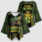Jamaica Independence Day Kimono Sleeve Blouse Crocodile Broken Chain Freedom
