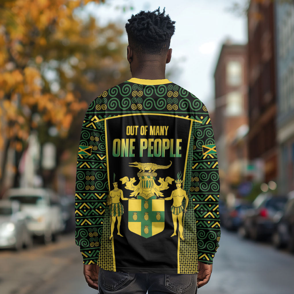 Jamaica Independence Day Long Sleeve Shirt Crocodile Broken Chain Freedom