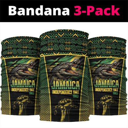 Jamaica Independence Day Neck Gaiter Crocodile Broken Chain Freedom