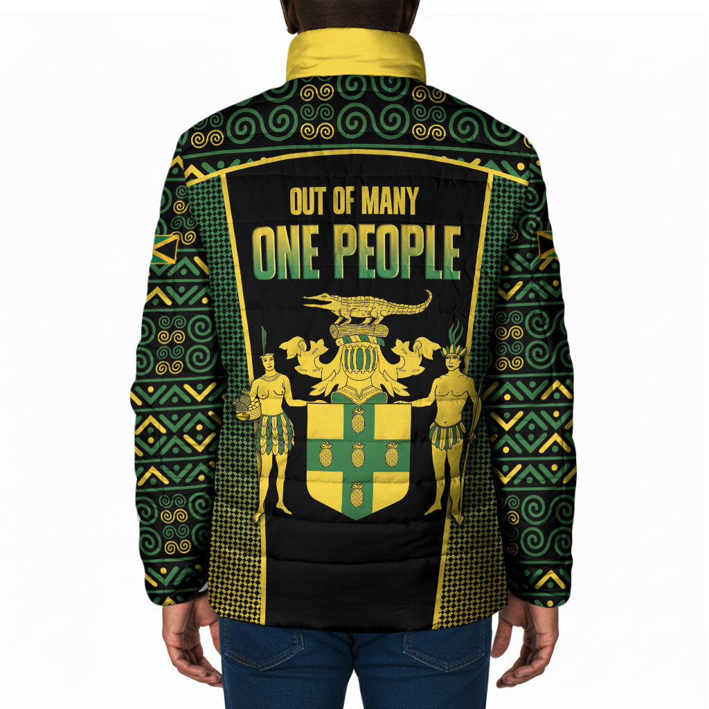 Jamaica Independence Day Padded Jacket Crocodile Broken Chain Freedom