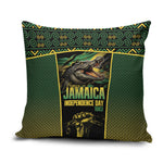 Jamaica Independence Day Pillow Cover Crocodile Broken Chain Freedom