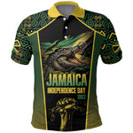 Jamaica Independence Day Polo Shirt Crocodile Broken Chain Freedom