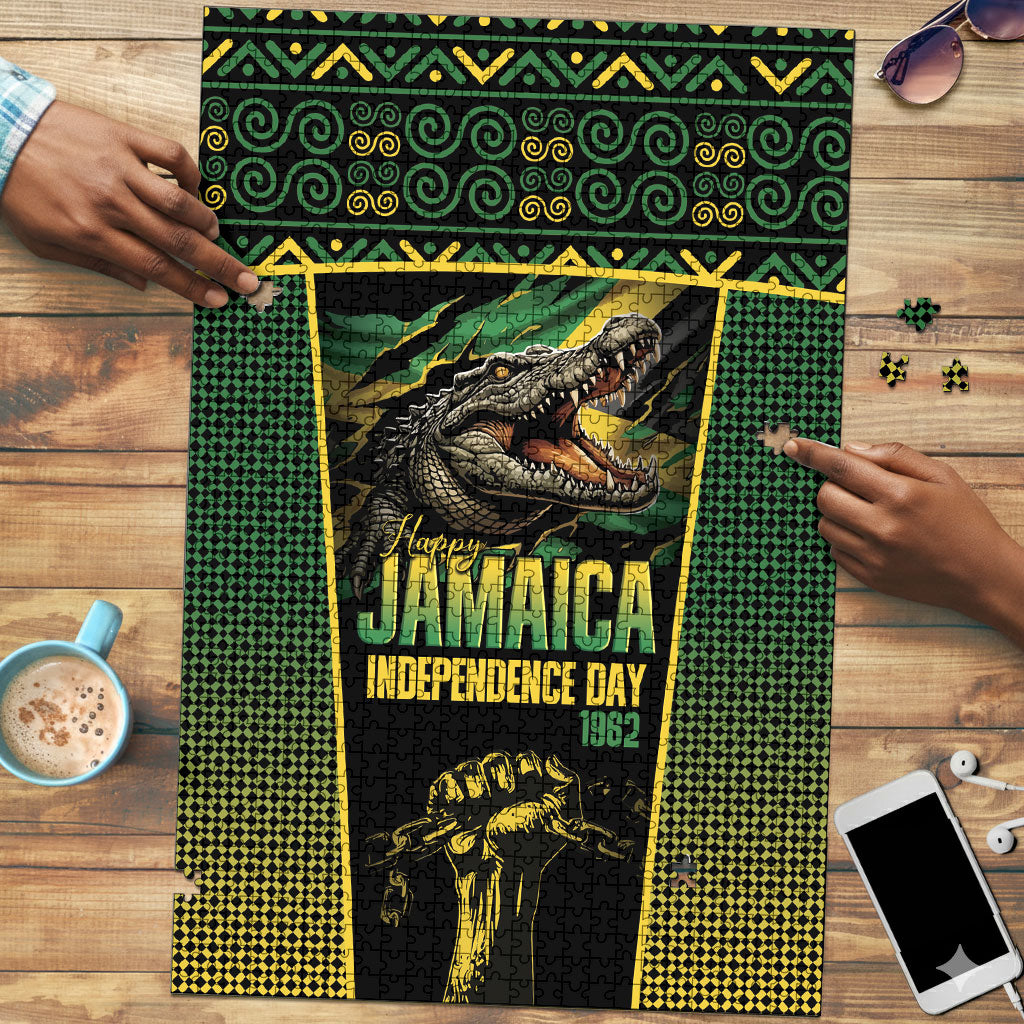 Jamaica Independence Day Puzzle Crocodile Broken Chain Freedom