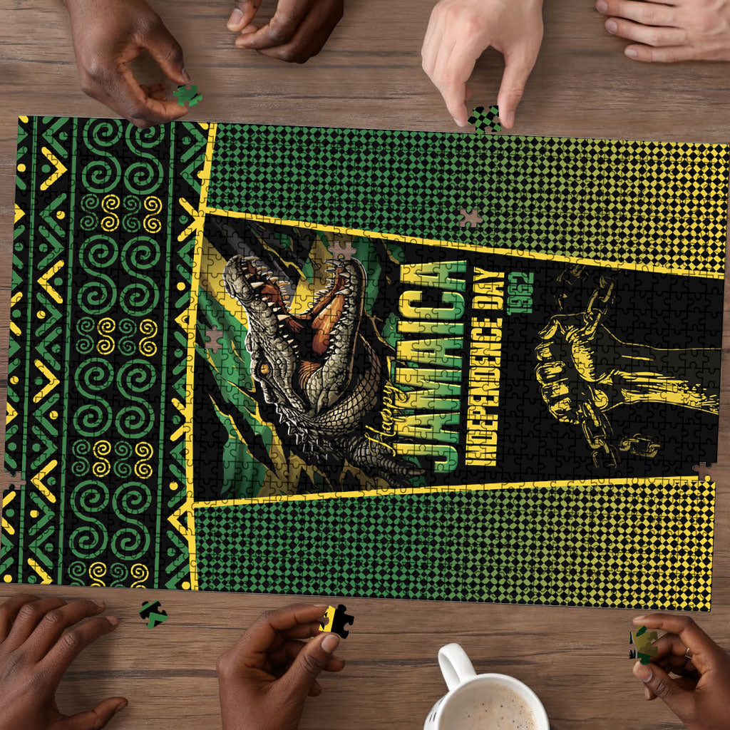 Jamaica Independence Day Puzzle Crocodile Broken Chain Freedom
