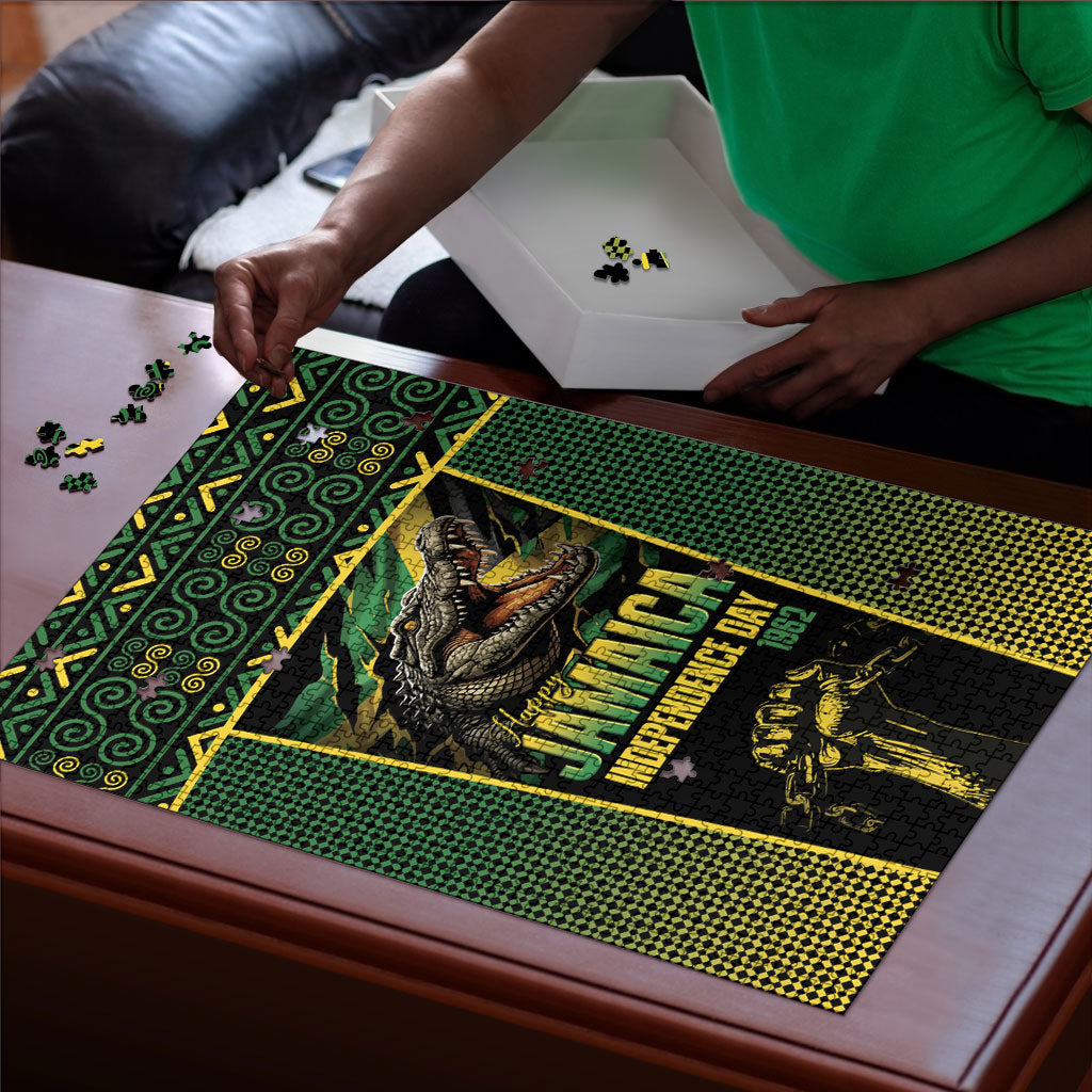 Jamaica Independence Day Puzzle Crocodile Broken Chain Freedom