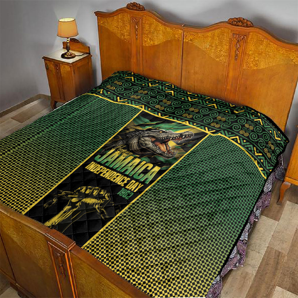 Jamaica Independence Day Quilt Crocodile Broken Chain Freedom