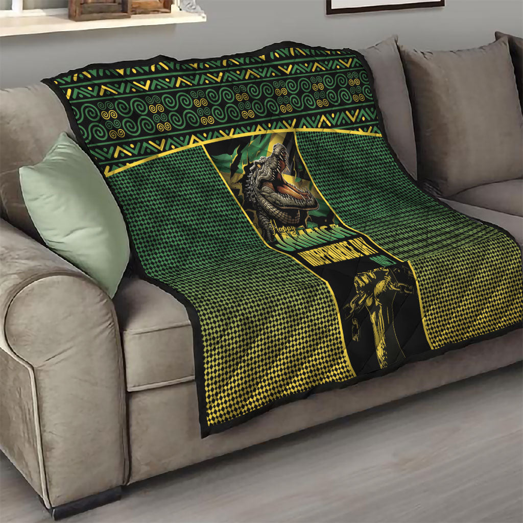 Jamaica Independence Day Quilt Crocodile Broken Chain Freedom