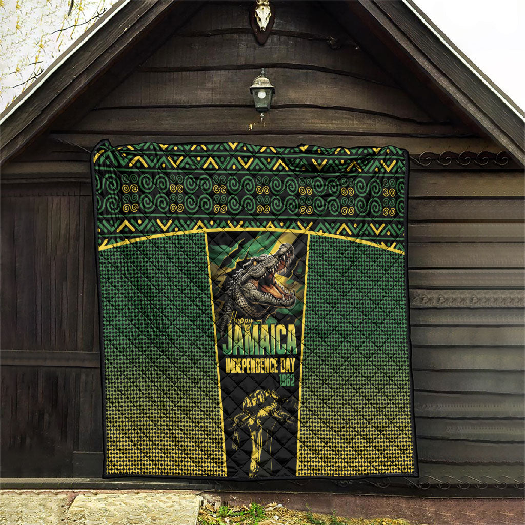 Jamaica Independence Day Quilt Crocodile Broken Chain Freedom