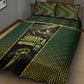 Jamaica Independence Day Quilt Bed Set Crocodile Broken Chain Freedom