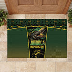 Jamaica Independence Day Rubber Doormat Crocodile Broken Chain Freedom