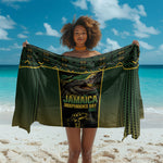 Jamaica Independence Day Sarong Crocodile Broken Chain Freedom