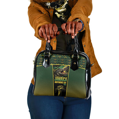 Jamaica Independence Day Shoulder Handbag Crocodile Broken Chain Freedom