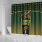 Jamaica Independence Day Shower Curtain Crocodile Broken Chain Freedom