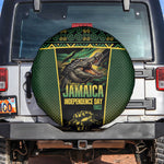 Jamaica Independence Day Spare Tire Cover Crocodile Broken Chain Freedom