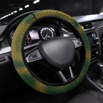 Jamaica Independence Day Steering Wheel Cover Crocodile Broken Chain Freedom