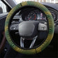 Jamaica Independence Day Steering Wheel Cover Crocodile Broken Chain Freedom