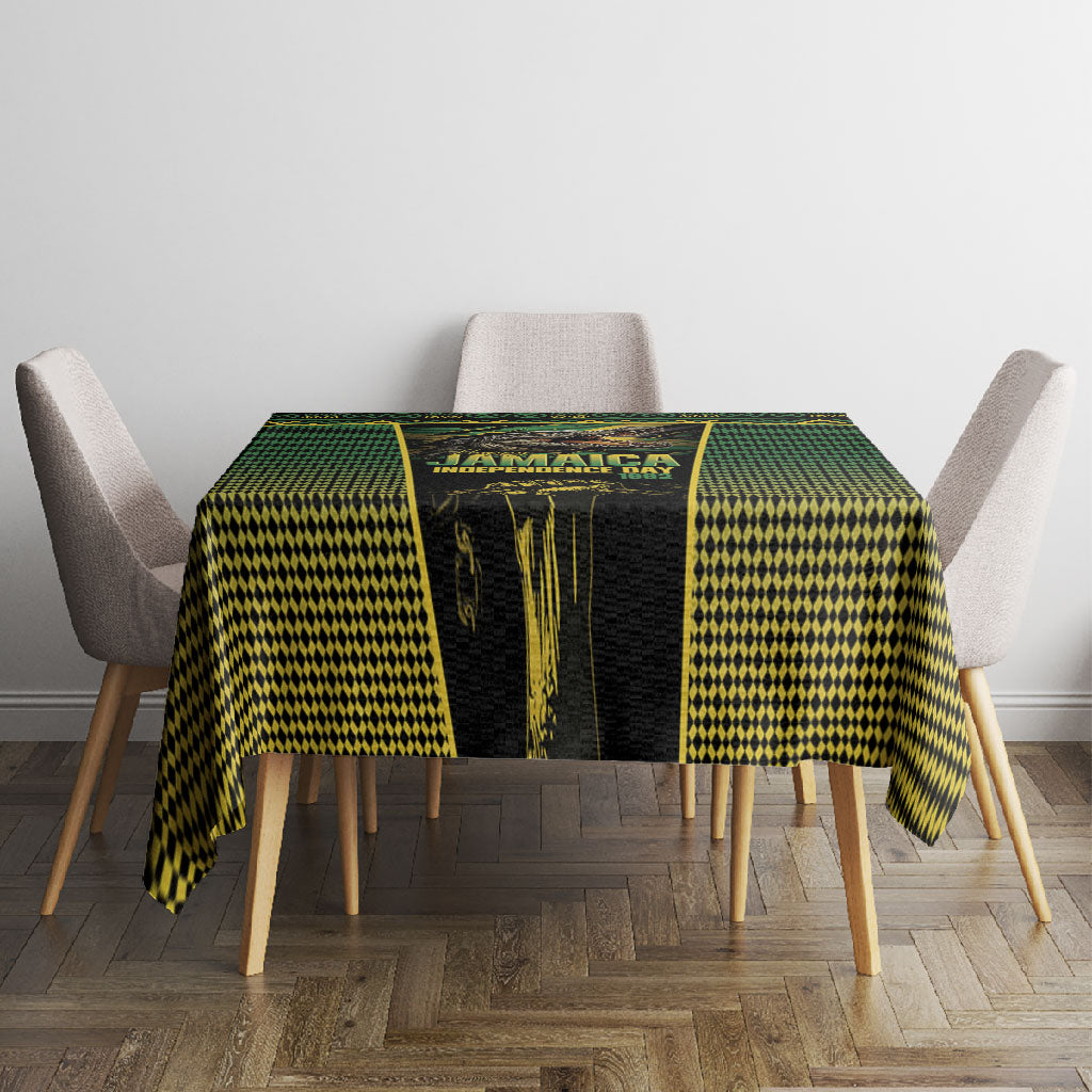 Jamaica Independence Day Tablecloth Crocodile Broken Chain Freedom