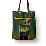 Jamaica Independence Day Tote Bag Crocodile Broken Chain Freedom