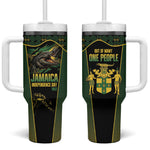 Jamaica Independence Day Tumbler With Handle Crocodile Broken Chain Freedom