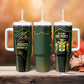 Jamaica Independence Day Tumbler With Handle Crocodile Broken Chain Freedom